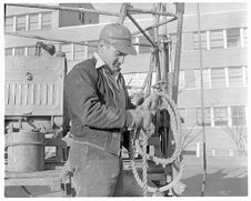 Man holding rope