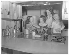 Children cooking