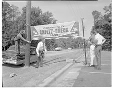 Car safety check lane