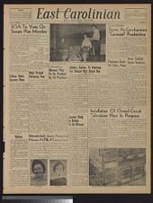 Front page of the East Carolinian, March 20, 1958