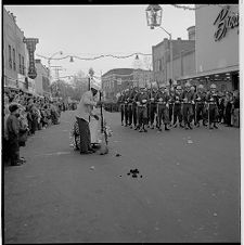 Christmas parade clean-up