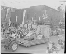 Women on float