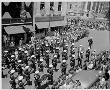 Parade in front of Daily Reflector