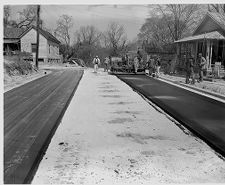 Paving Second Street 