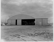 Hangar at airport