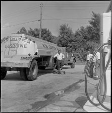 Unloading gasoline