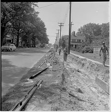 Construction on street 