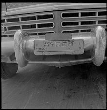 Ayden plate