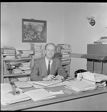 Bob Gavin at desk