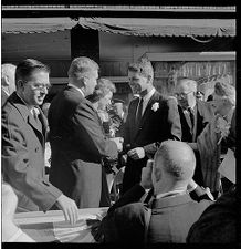 Bobby Kennedy shaking hands