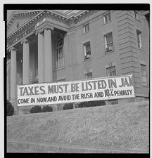 Tax sign