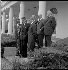 President Kennedy speaking