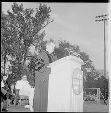 Sanford during commencement