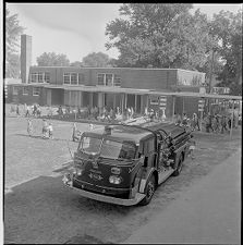 Fire truck at school