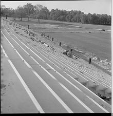 Bleachers at stadium