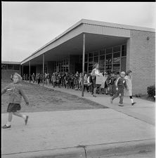 Evacuating practice