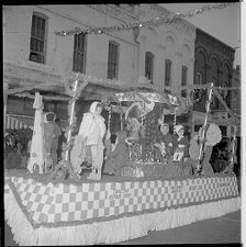 Children on float