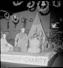 Christmas parade float