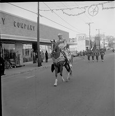 Man riding horse