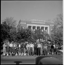 Junior High students waiting