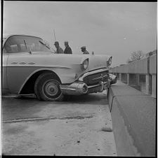 Car on bridge