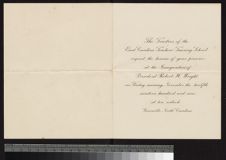 Trustees Inauguration Invitation and Envelope