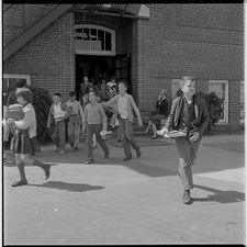 Children leaving school