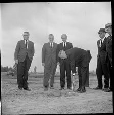 Ground breaking for Union Carbide