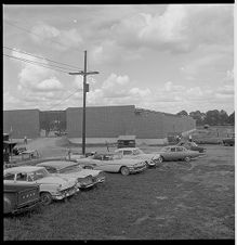 Cars at construction