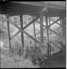 Underside of bridge