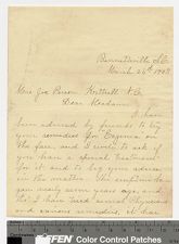 Letter from M. Sue John to Alice Person