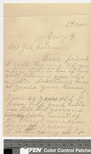 Letter from Fernshale Griffithe to Alice Person