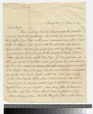 Letter from Alice Person to Rufus Person