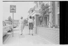 Students walking