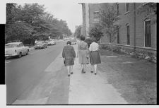 Students walking