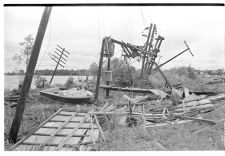 Damage from Hurricane Donna