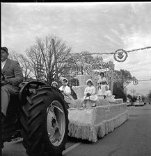 Girls on float