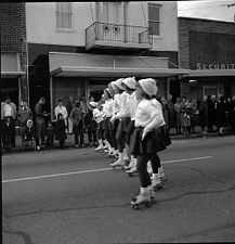 Girls skating