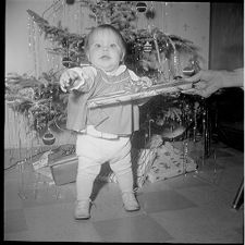 A child at Christmas 