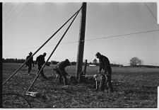 Working on power lines