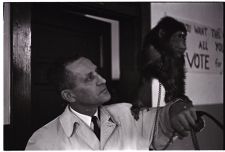 Man with monkey