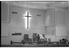 Inside Methodist church