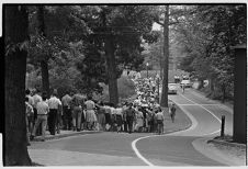 Students line up to register