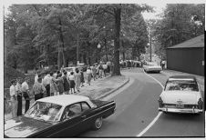 Students line up to register