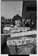 Girl with presents