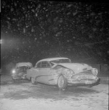 Cars in snow