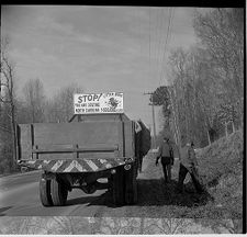 Picking up litter