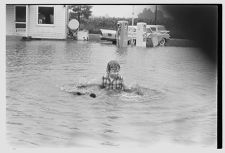 Playing in flood