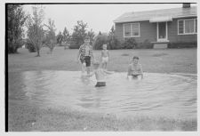 Playing in ditch