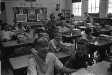 Students with books